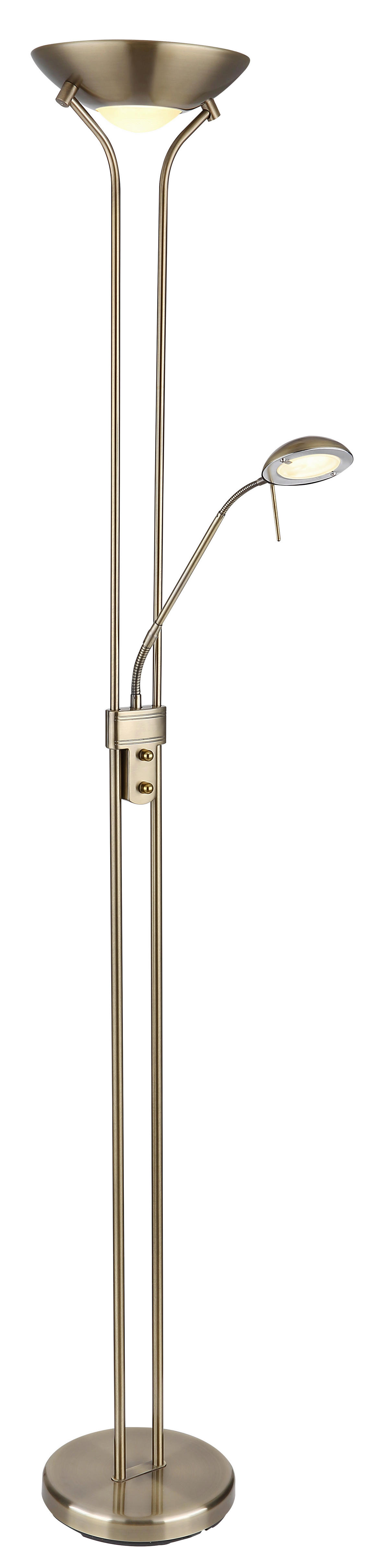 GLOBO LED-Deckenfluter altmessing Metall H/D: ca. 180x25,5 cm LEONAS - altmessing (25,50/180,00cm) - GLOBO