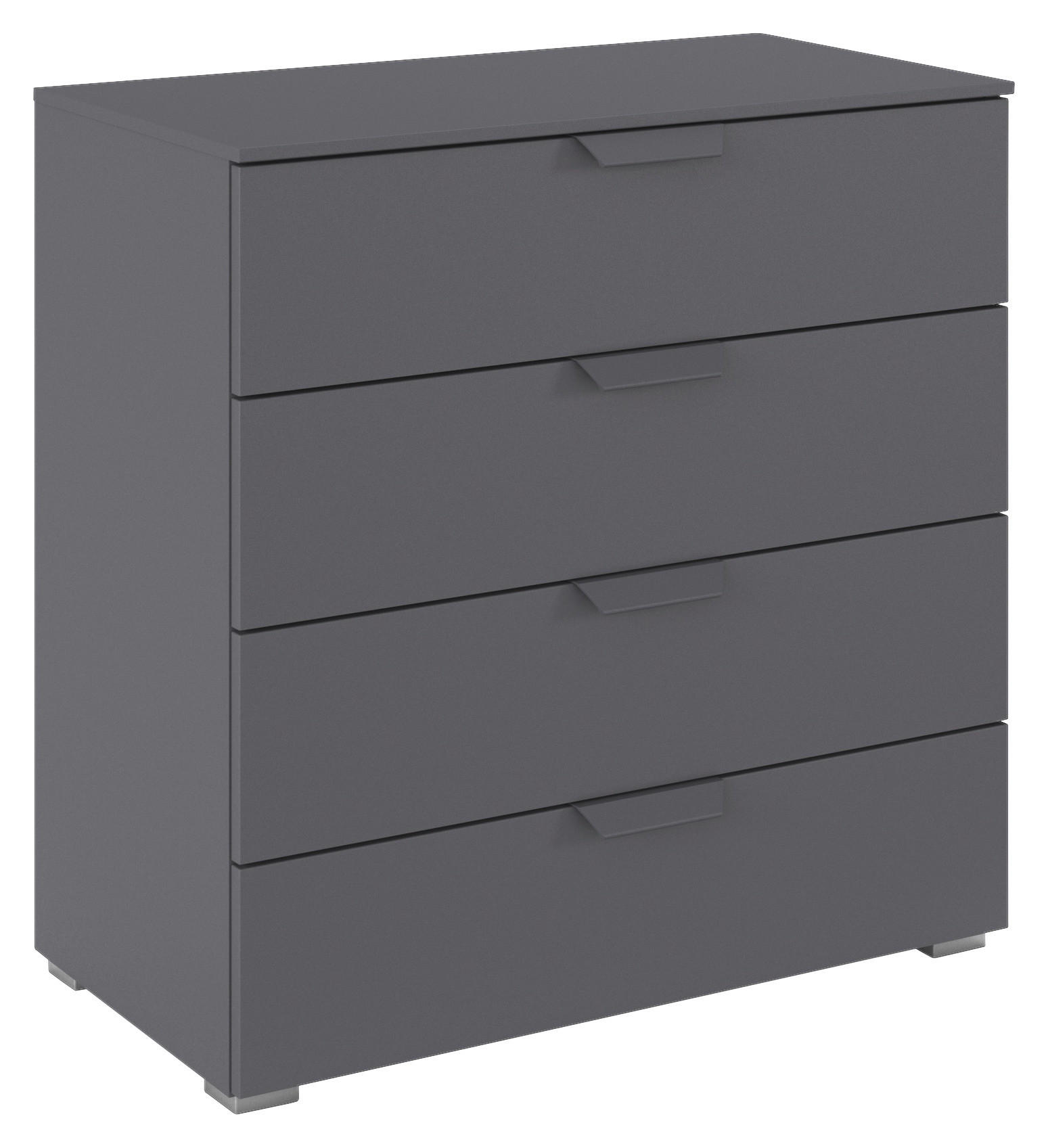 Kommode Aditio grau B/H/T: ca. 80x81x42 cm Aditio - Alu/grau (80,00/81,00/42,00cm)