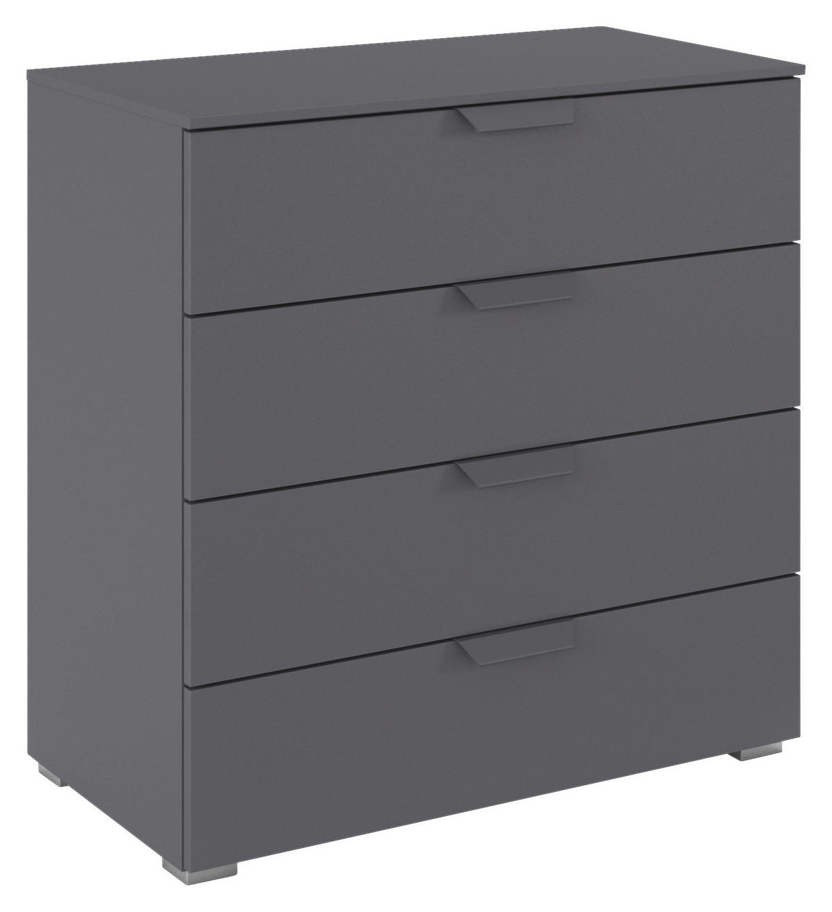Kommode Aditio grau B/H/T: ca. 80x81x42 cm Aditio - Alu/grau (80,00/81,00/42,00cm)