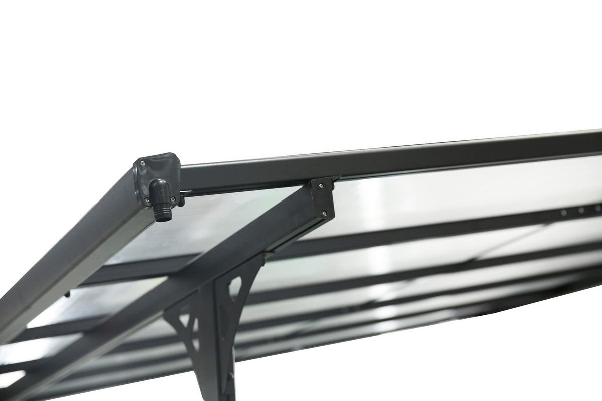 Westmann Terrassenüberdachung Bruce schwarz Aluminium B/H/L: ca. 617x270x300 cm Bruce - schwarz (300,00/617,00/270,00cm) - Westmann