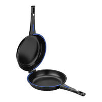 Monix Wendepfanne 2-teilig SOLID schwarz Aluguss D: ca. 24 cm SOLID - schwarz (24,00cm) - Monix