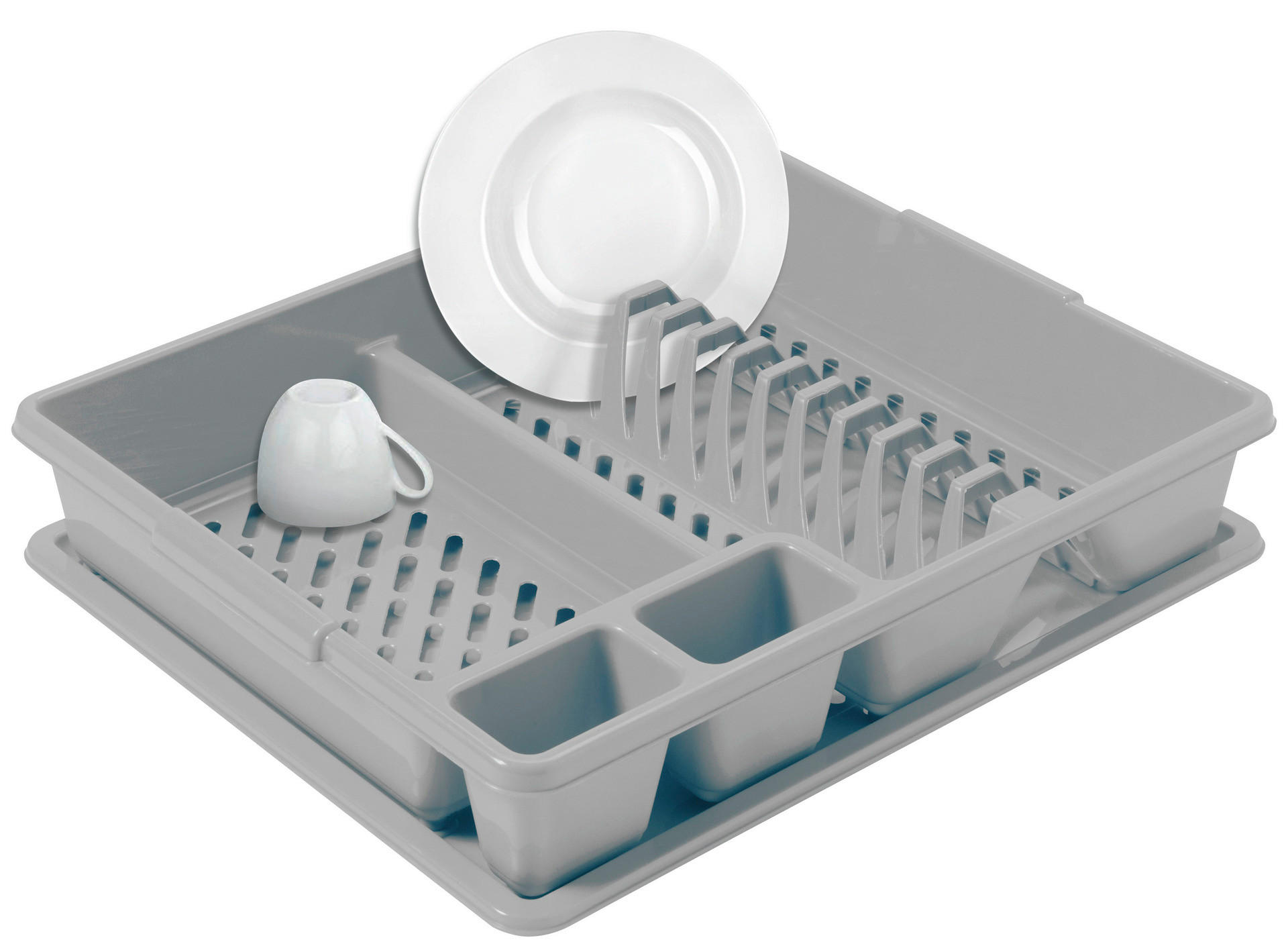 Curver Geschirrkorb hellgrau B/H/L: ca. 38x8,8x45 cm Geschirrkorb_Curver - hellgrau (45,00/38,00/8,80cm) - Curver