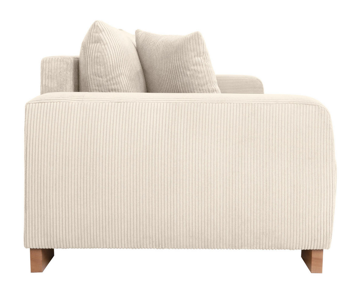 Big Sofa Alpha New creme Microfaser B/H/T: ca. 244x85x112 cm Alpha New - buche/creme (244,00/85,00/112,00cm)