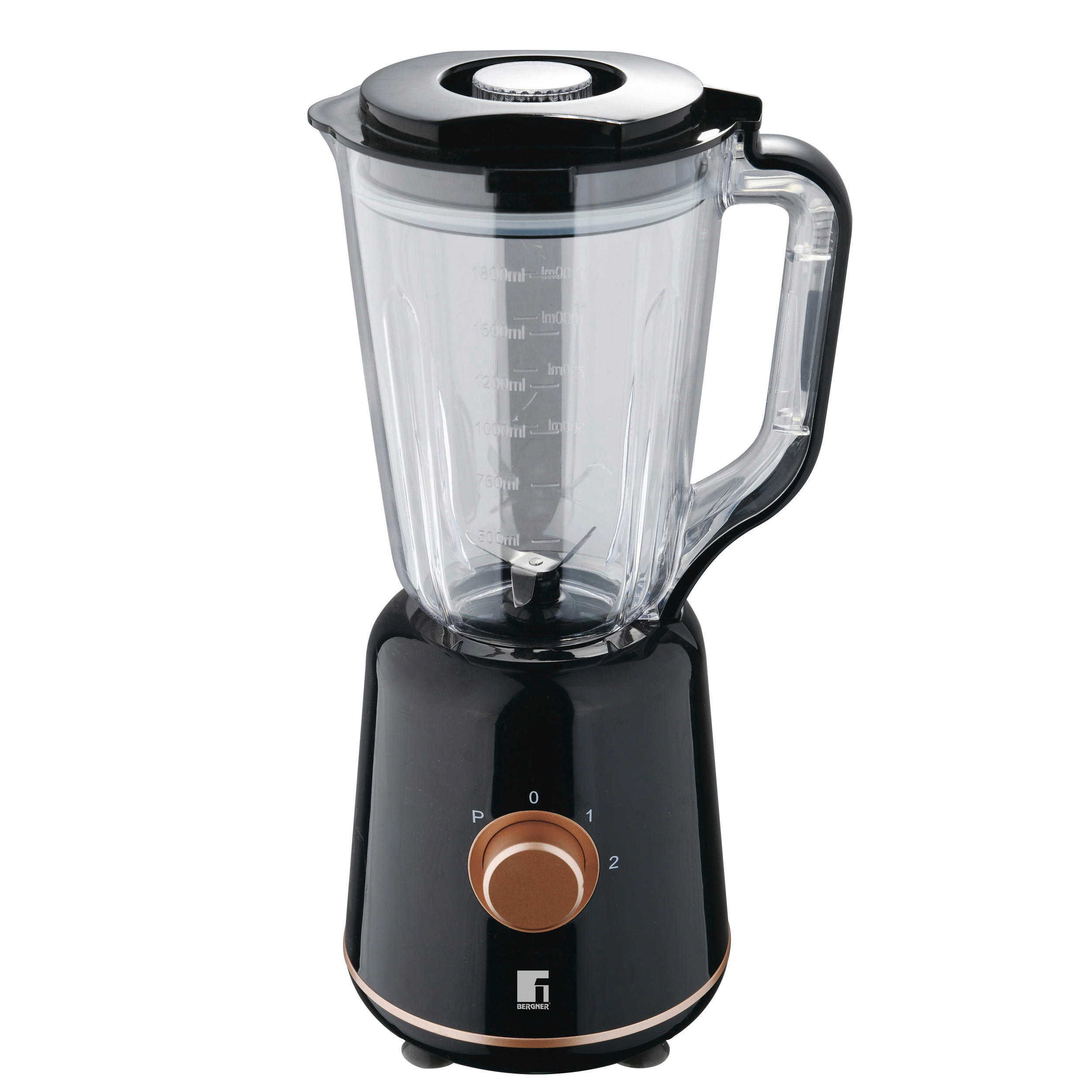 BERGNER Stabmixer schwarz Stahl Kunststoff B/H/L: ca. 18x40,5x20,5 cm COPPER - schwarz (20,50/18,00/40,50cm) - BERGNER