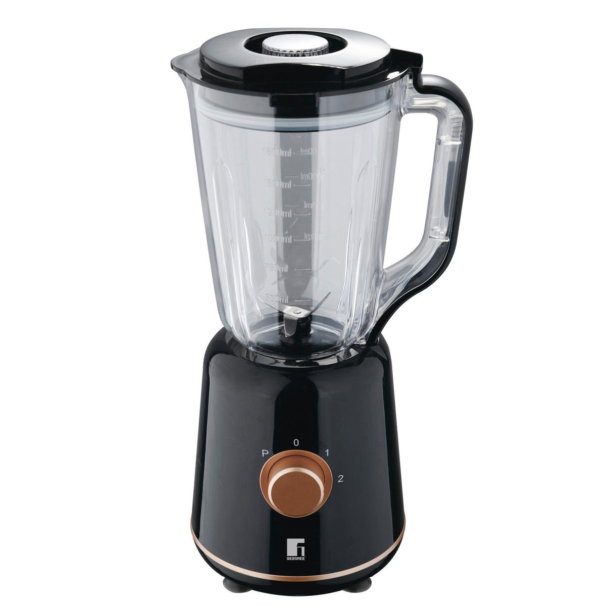 BERGNER Stabmixer schwarz Stahl Kunststoff B/H/L: ca. 18x40,5x20,5 cm COPPER - schwarz (20,50/18,00/40,50cm) - BERGNER