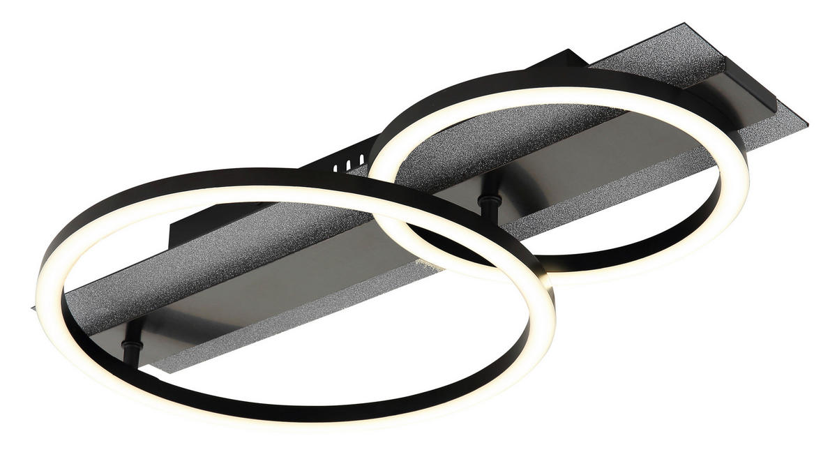 GLOBO Deckenventilator Deckenleuchte-Norberto - schwarz (32,00/10,00/52,50cm) - GLOBO