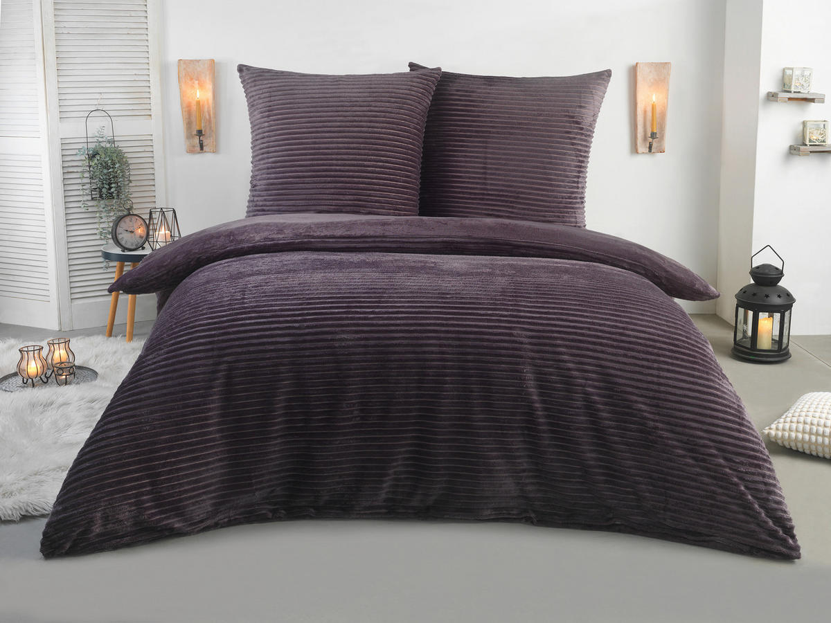 Microfaser Bettwäsche Cashmere touch Bettwäsche_Cashmere-Like 200x200cm - anthrazit (200,00/200,00cm)