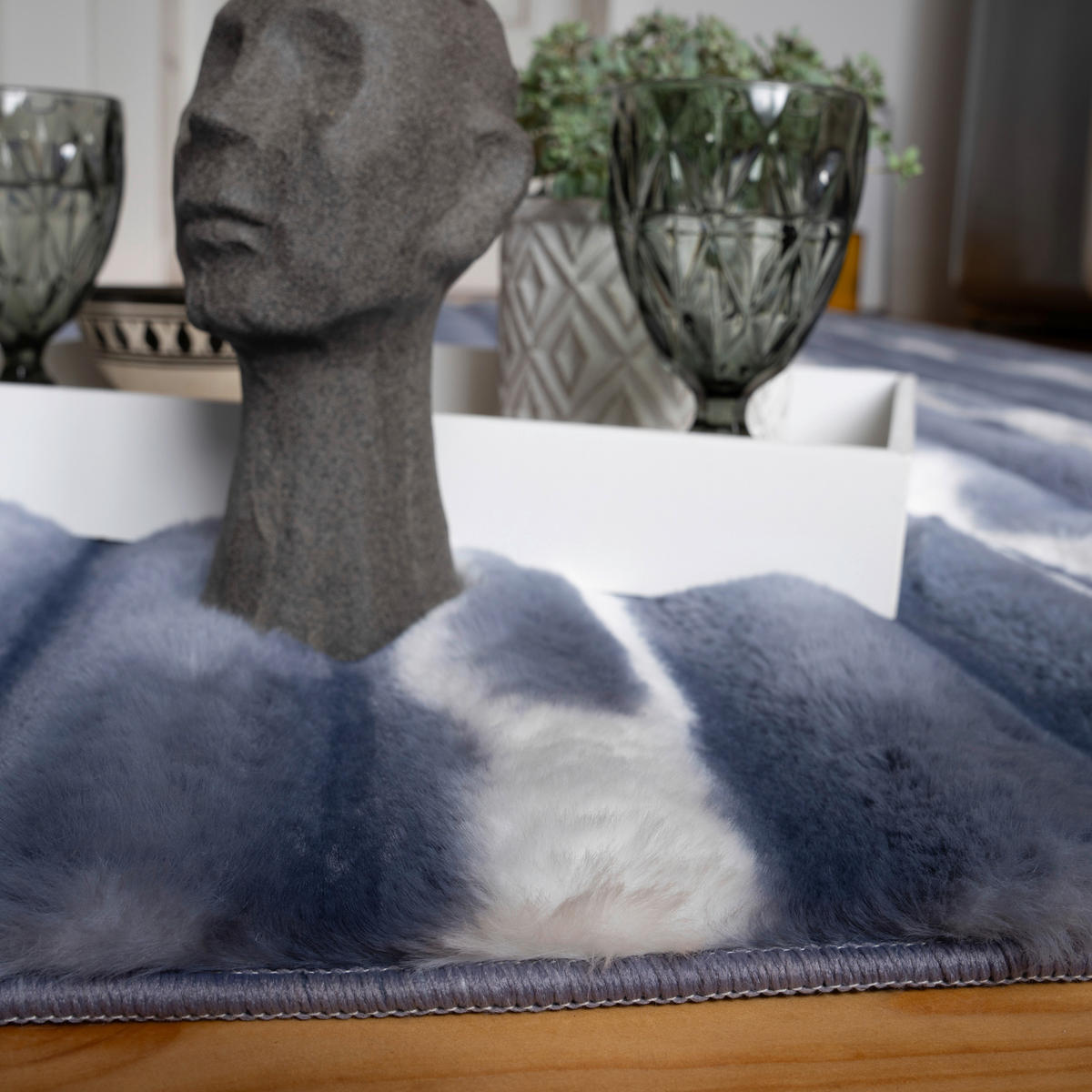 Obsession Teppich Whispering Waves blau B/L: ca. 200x290 cm Whispering Waves - blau (200,00/290,00cm) - Obsession