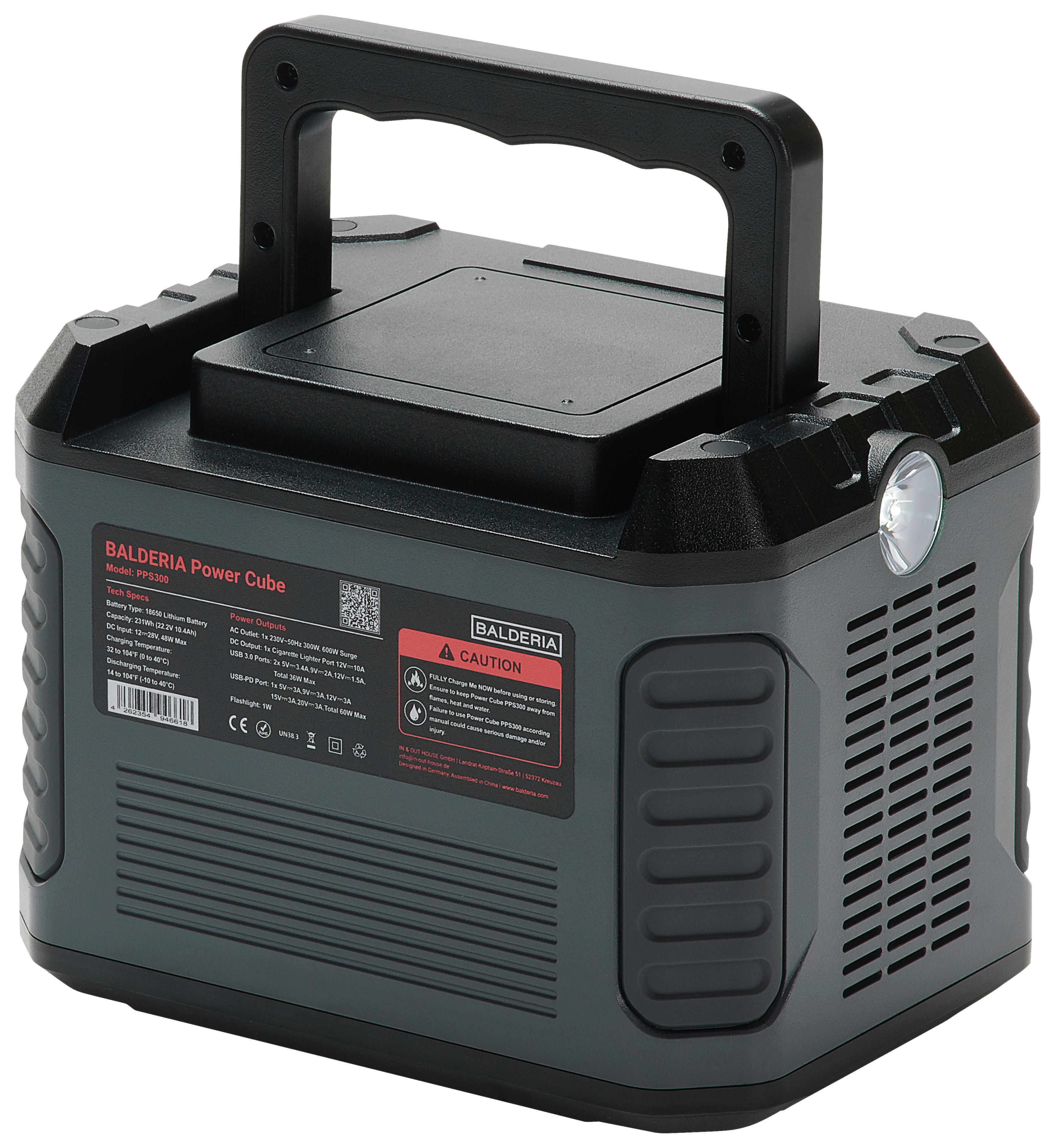 Thumbnail - Balderia Powerstation  PS300-60 B/H/T: ca. 19,2x14,8x14,2 cm