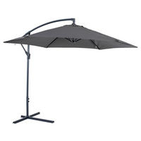 Greemotion Ampelschirm anthrazit Stahl B/H/L/D: ca. 182x16,5x25x300 cm Ampelschirm - anthrazit (25,00/182,00/16,50cm) - Greemotion