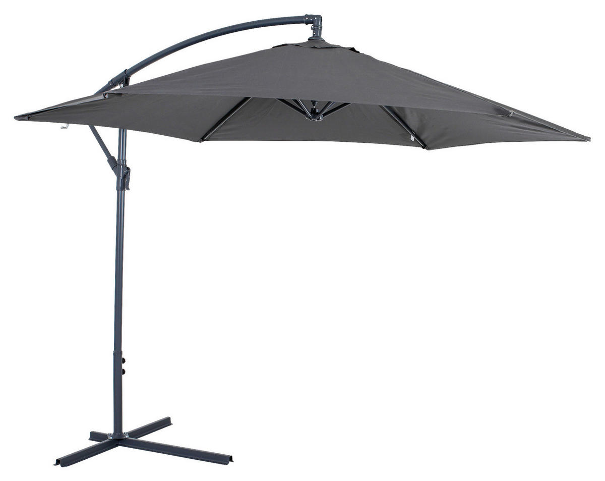 Greemotion Ampelschirm anthrazit Stahl B/H/L/D: ca. 182x16,5x25x300 cm Ampelschirm - anthrazit (25,00/182,00/16,50cm) - Greemotion