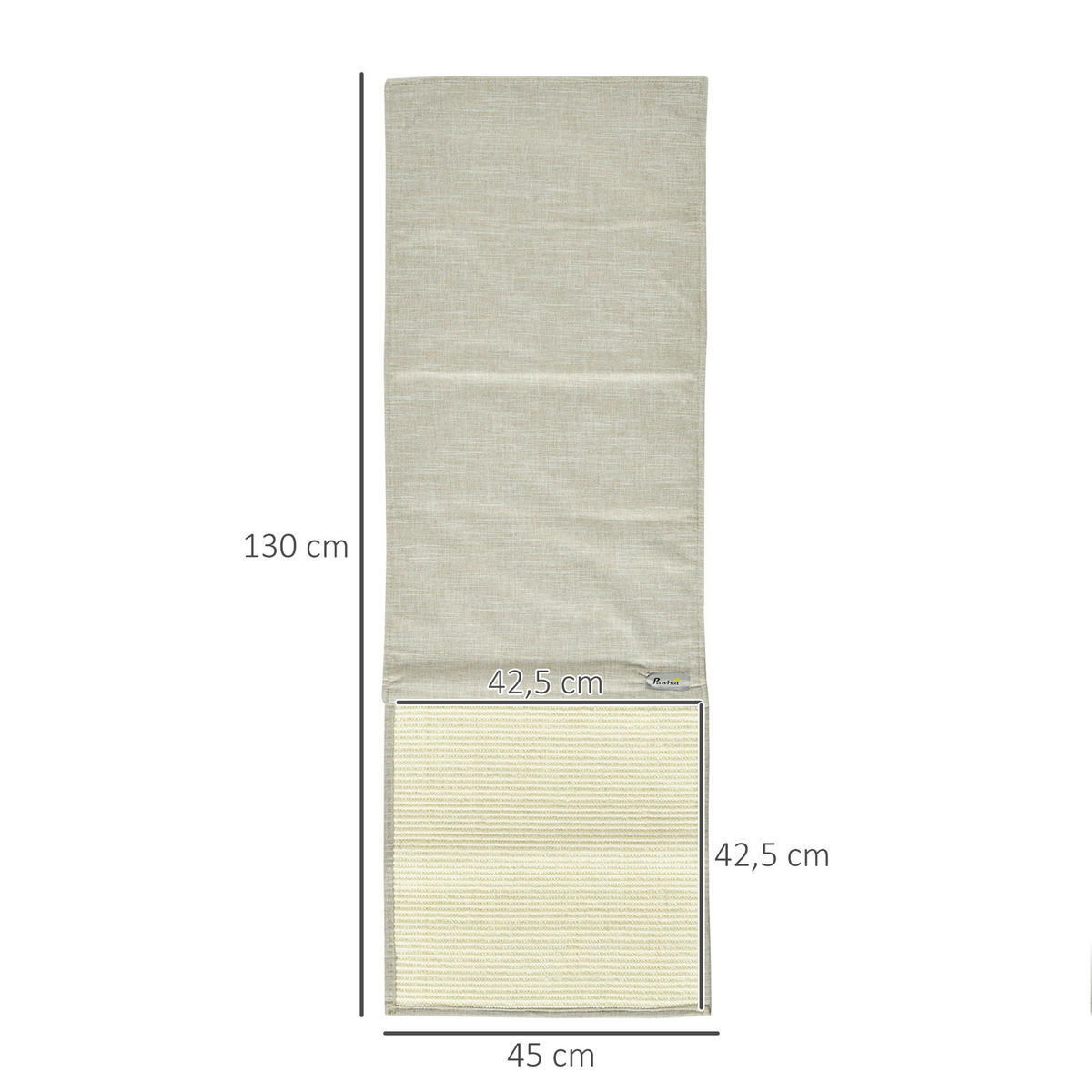 PawHut Tier-Zubehör grau Polypropylen B/H/L: ca. 45x130x0,3 cm Kratzebrett - beige/grau (0,30/45,00/130,00cm) - PawHut