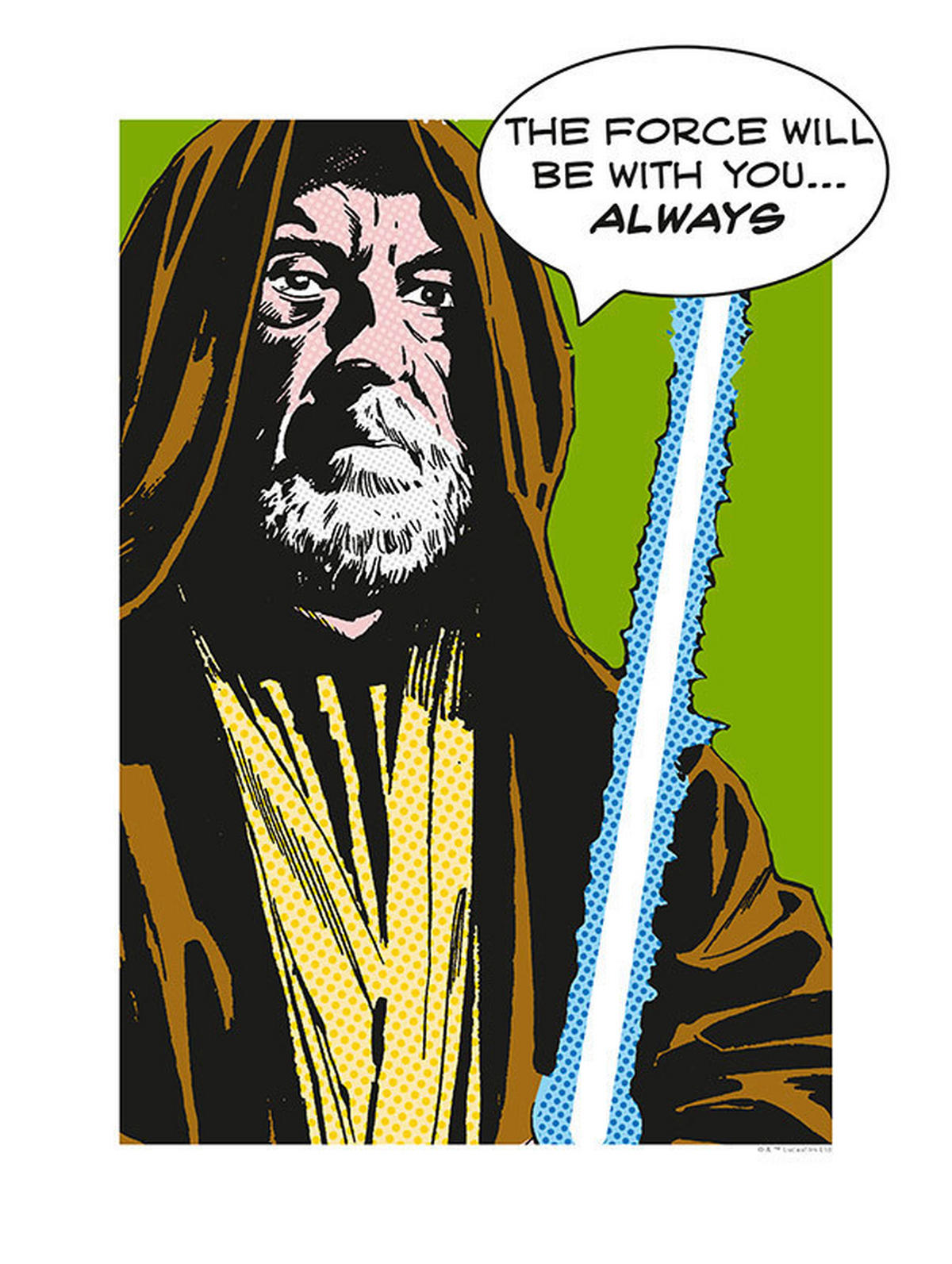 Komar Poster Star Wars Classic Comic Quote Obi W Star Wars B/L: ca. 30x40 cm Star Wars Classic Comic Quote Obi W - (30,00/40,00cm) - Komar