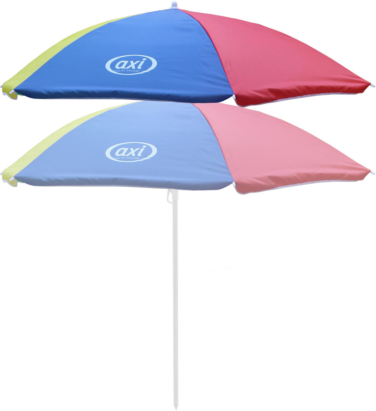 AXI Sonnenschirm regenbogen Kunststoff H/T: ca. 175x125 cm Sonnenschirm - regenbogen (125,00cm) - AXI
