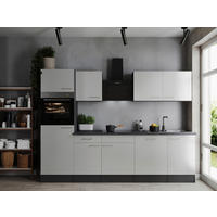 Küchenblock Oliver B/H/T: ca. 280x205x60 cm Oliver - weiß/granit (280,00/205,00/60,00cm) - Respekta