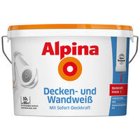 Alpina Raumfarbe weiß ca. 10 l Raumfarbe_Alpina_Decken-/Wandfarbe - weiß (10,00l) - Alpina