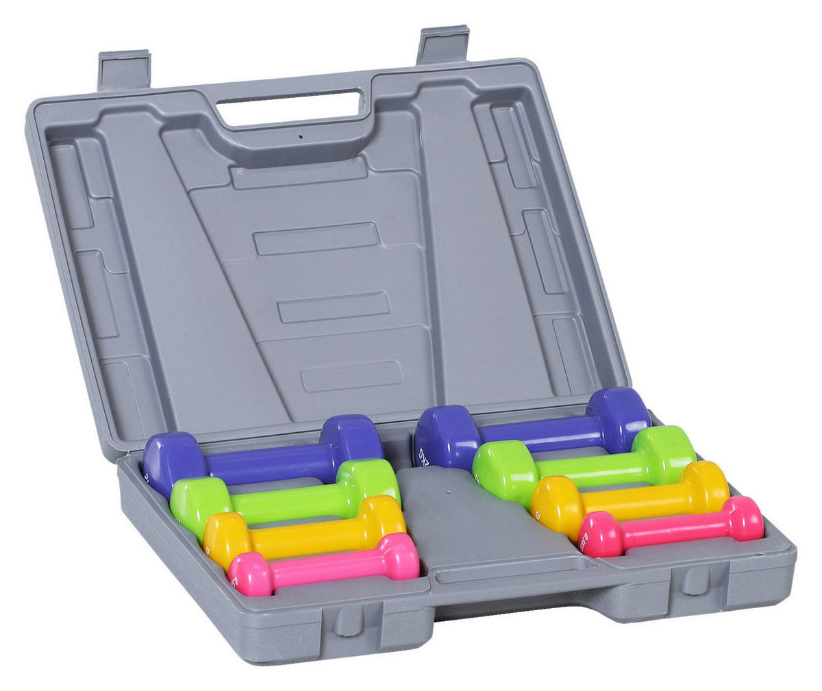 HOMCOM Hantelset bunt Eisen B/H/L: ca. 30x8x41 cm Hantelset - bunt (41,00/30,00/8,00cm) - HOMCOM