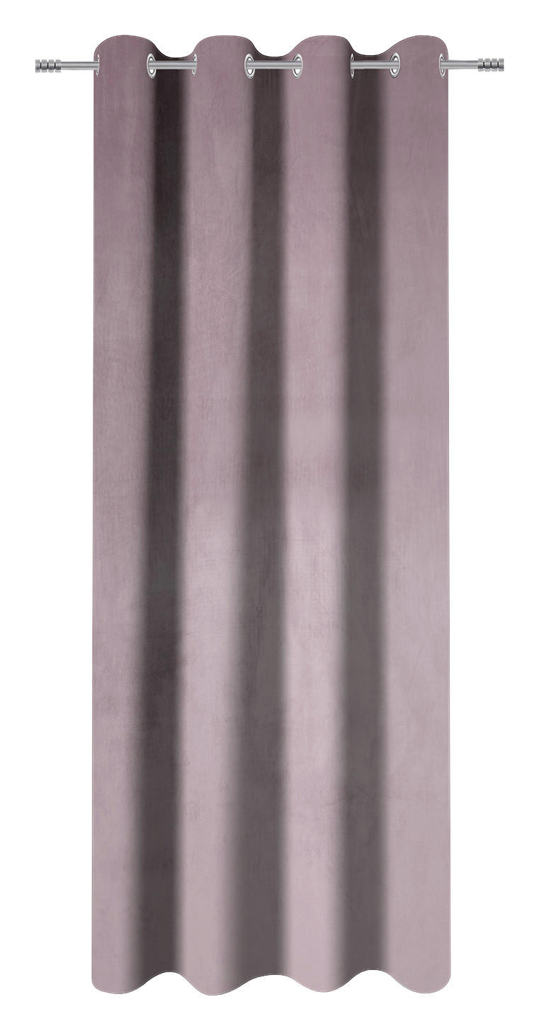 Ösenvorhang Samt mauve B/L: ca. 135x245 cm Samt - mauve (135,00/245,00cm)