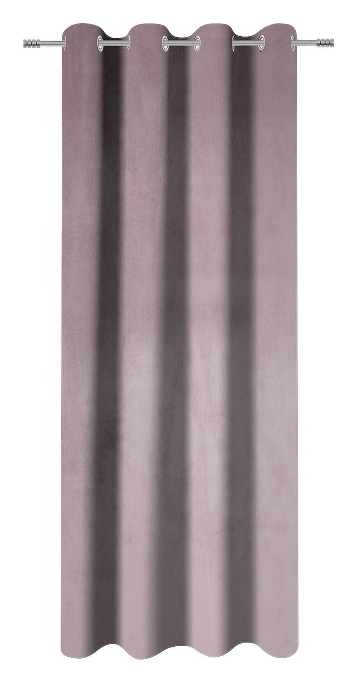 Ösenvorhang Samt mauve B/L: ca. 135x245 cm Samt - mauve (135,00/245,00cm)