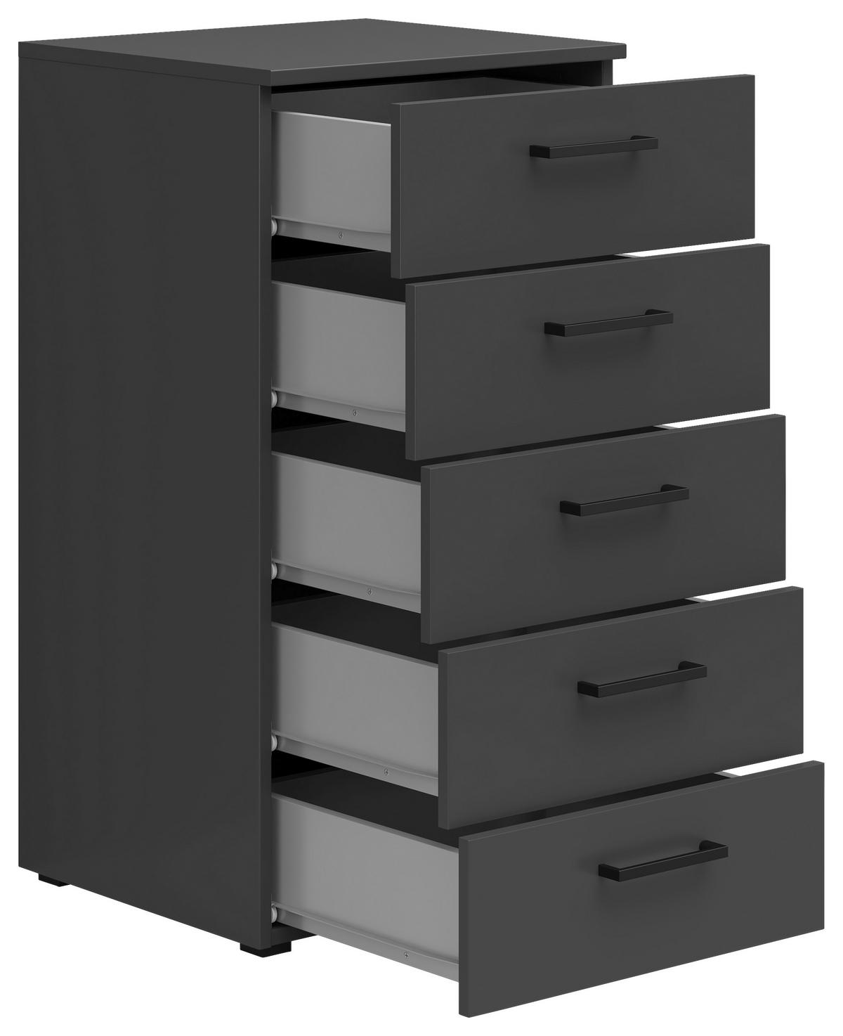 Kommode Multi-Stauraum Typ 14 anthrazit B/H/T: ca. 45x83x40 cm Multi-Stauraum Typ 14 - anthrazit (45,00/83,00/40,00cm)