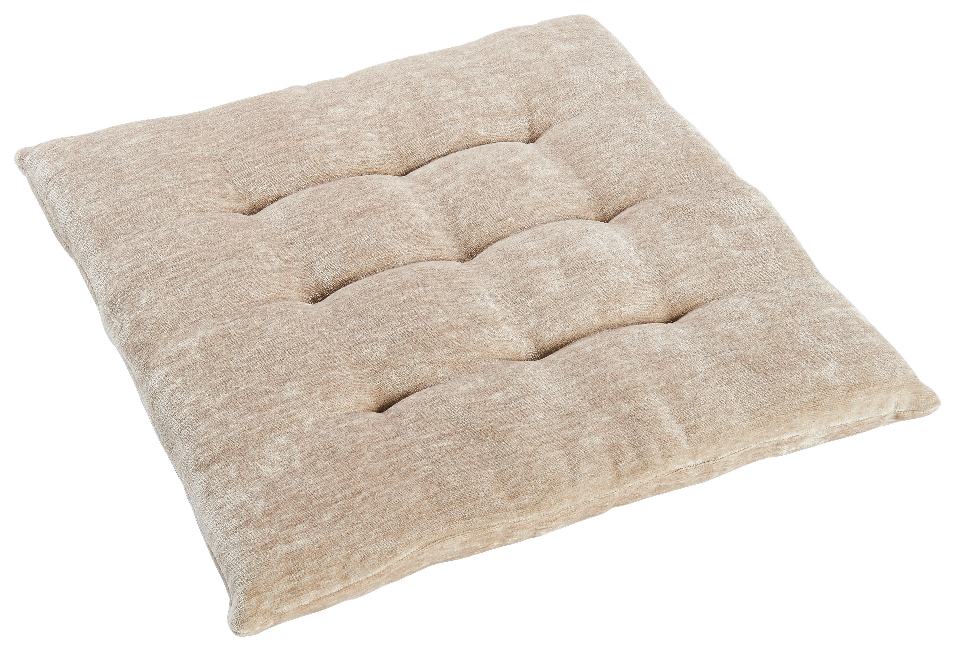 PETTI Artigiani Italiani Stuhlkissen-Set – 6 Stück, 40x40 Cm, Mit Bändern, Kaffee-Design, Für Küchenstühle
