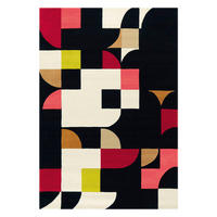 Arte Espina Kurzflorteppich Spirit 3105 schwarz B/L: ca. 140x200 cm Spirit 3105 - schwarz/mehrfarbig (140,00/200,00cm) - Arte Espina