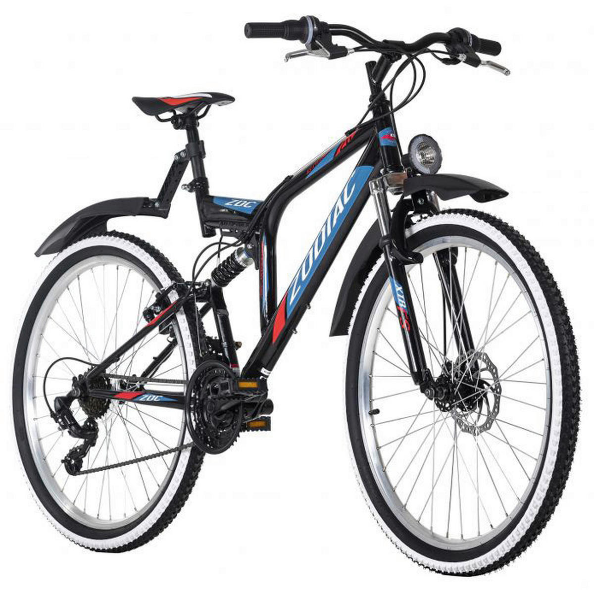 KS-Cycling Mountain-Bike Fully 636M 26 Zoll Rahmenhöhe 48 cm 21 Gänge weiß weiß ca. 26 Zoll Fully - weiß/grün - KS-Cycling