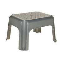 keeeper Tritthocker silber B/H/L: ca. 30x24x35,5 cm Tritthocker - silber (35,50/30,00/24,00cm) - keeeper