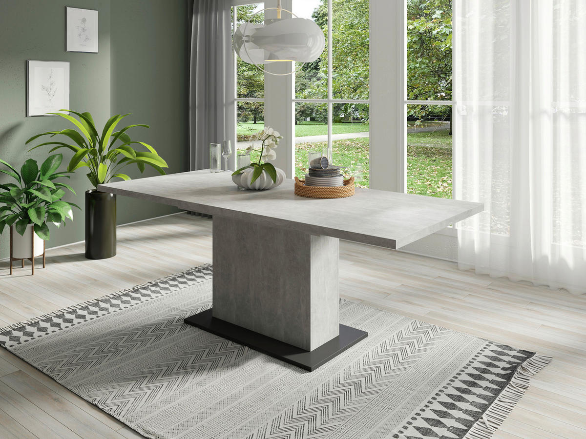 Tisch ATHEN Beton B/H/T: ca. 160x75x90 cm ATHEN - Beton (160,00/75,00/90,00cm) - byLIVING