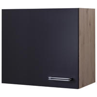Hängeschrank Elva anthrazit strukturiert B/H/T: ca. 60x54,8x32 cm Elva - Eiche/anthrazit (60,00/54,80/32,00cm) - Flex-Well