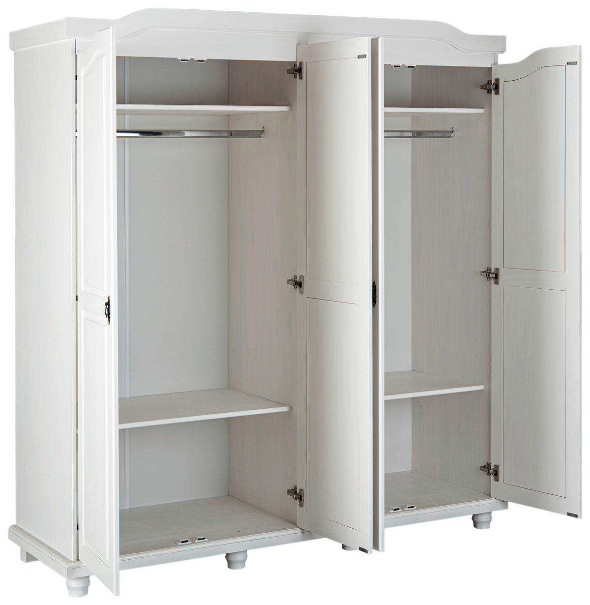 Kleiderschrank Isny weiß B/H/T: ca. 182x198x60 cm Isny - weiß (182,00/198,00/60,00cm) - Inter Link