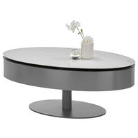 Couchtisch Sinisa anthrazit weiß Marmor Optik B/H/T: ca. 110x42x70 cm Sinisa - weiß/anthrazit (110,00/42,00/70,00cm)