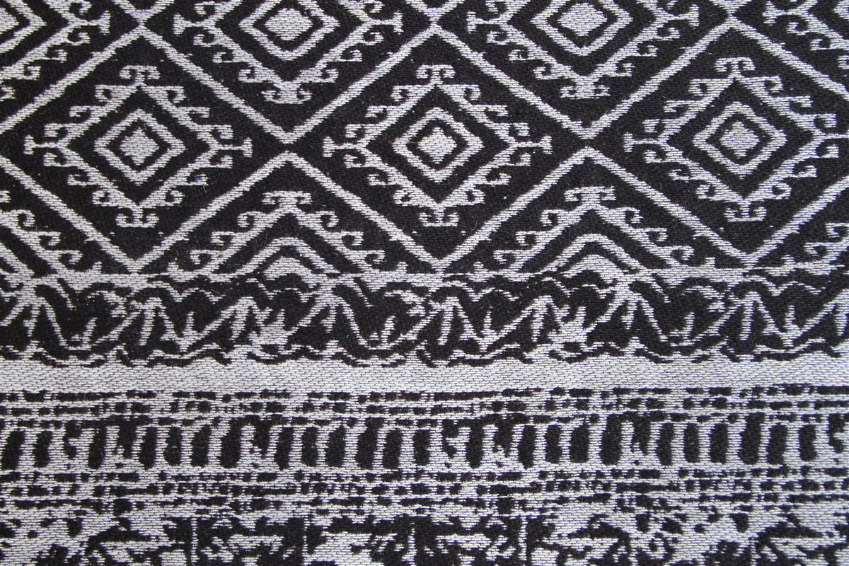 Kayoom Flachgewebeteppich Sunny 110 schwarz B/L: ca. 80x150 cm Sunny 110 - schwarz (80,00/150,00cm) - Kayoom