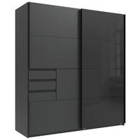 Schwebetürenschrank Schwerin Graphit B/H/T: ca. 180x198x65 cm Schwerin - Graphit (180,00/198,00/65,00cm)
