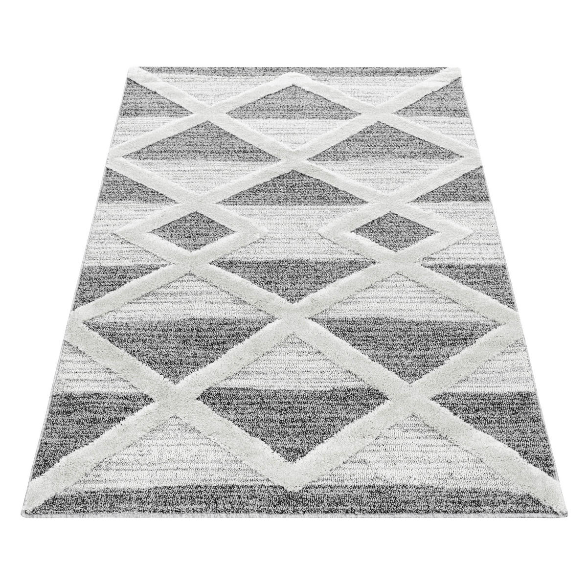 Ayyildiz Teppich PISA grau B/L: ca. 140x200 cm PISA - grau (140,00/200,00cm) - Ayyildiz