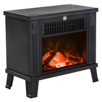 HOMCOM Elektrischer-Kamin 820-065 schwarz B/H/T: ca. 34,5x31x17 cm Elektrokamin 820-065 - schwarz (34,50/31,00/17,00cm) - HOMCOM