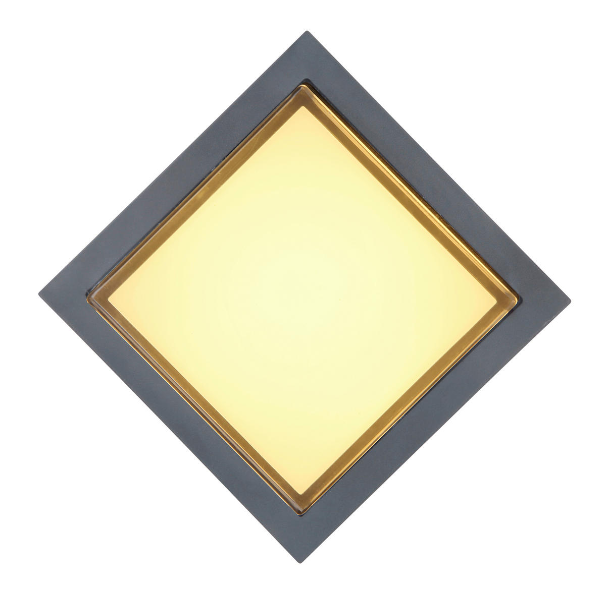 LED-Außenleuchte JALLA 34481 Opal anthrazit H/L: ca. 16x16 cm JALLA - Opal/anthrazit (16,00cm) - GLOBO