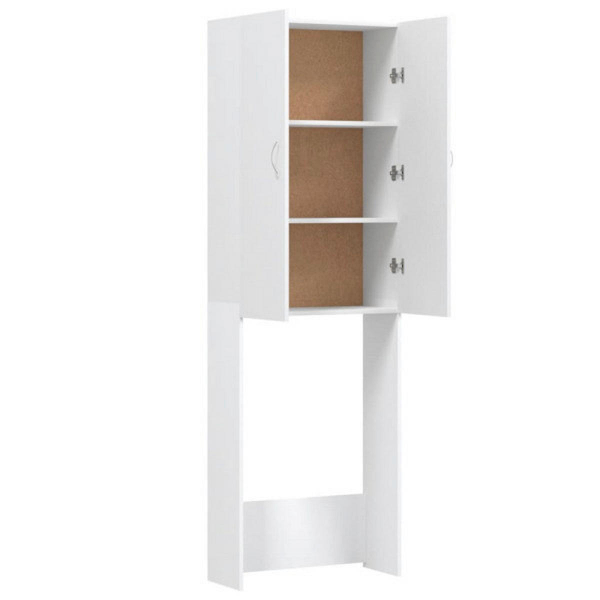 VidaXL Waschmaschinenschrank weiß B/H/T: ca. 64x190x25,5 cm Waschmaschinenschrank - weiß (64,00/190,00/25,50cm) - VidaXL