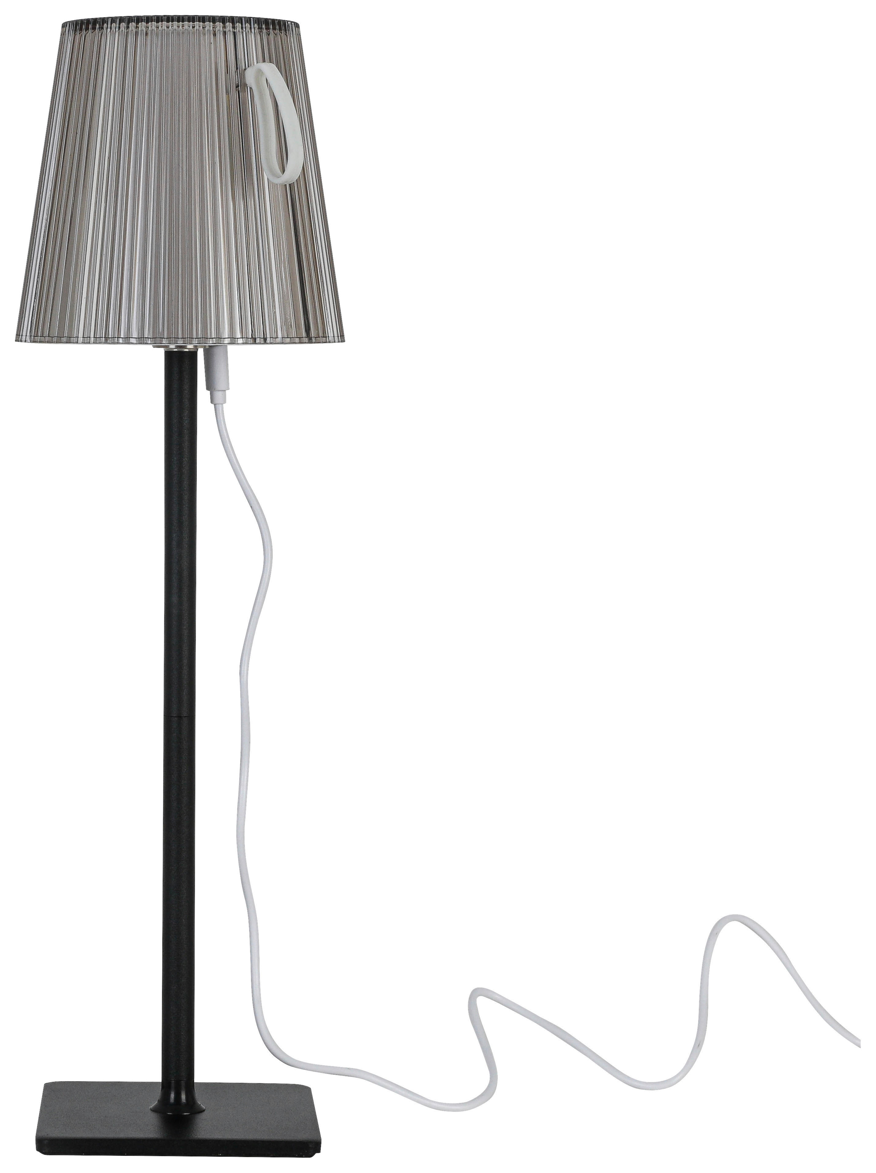 Tischleuchte anthrazit H/D: ca. 36x11 cm Akku-Tischleuchte_Rimini - anthrazit (11,00/36,00cm) - Nolo Lighting