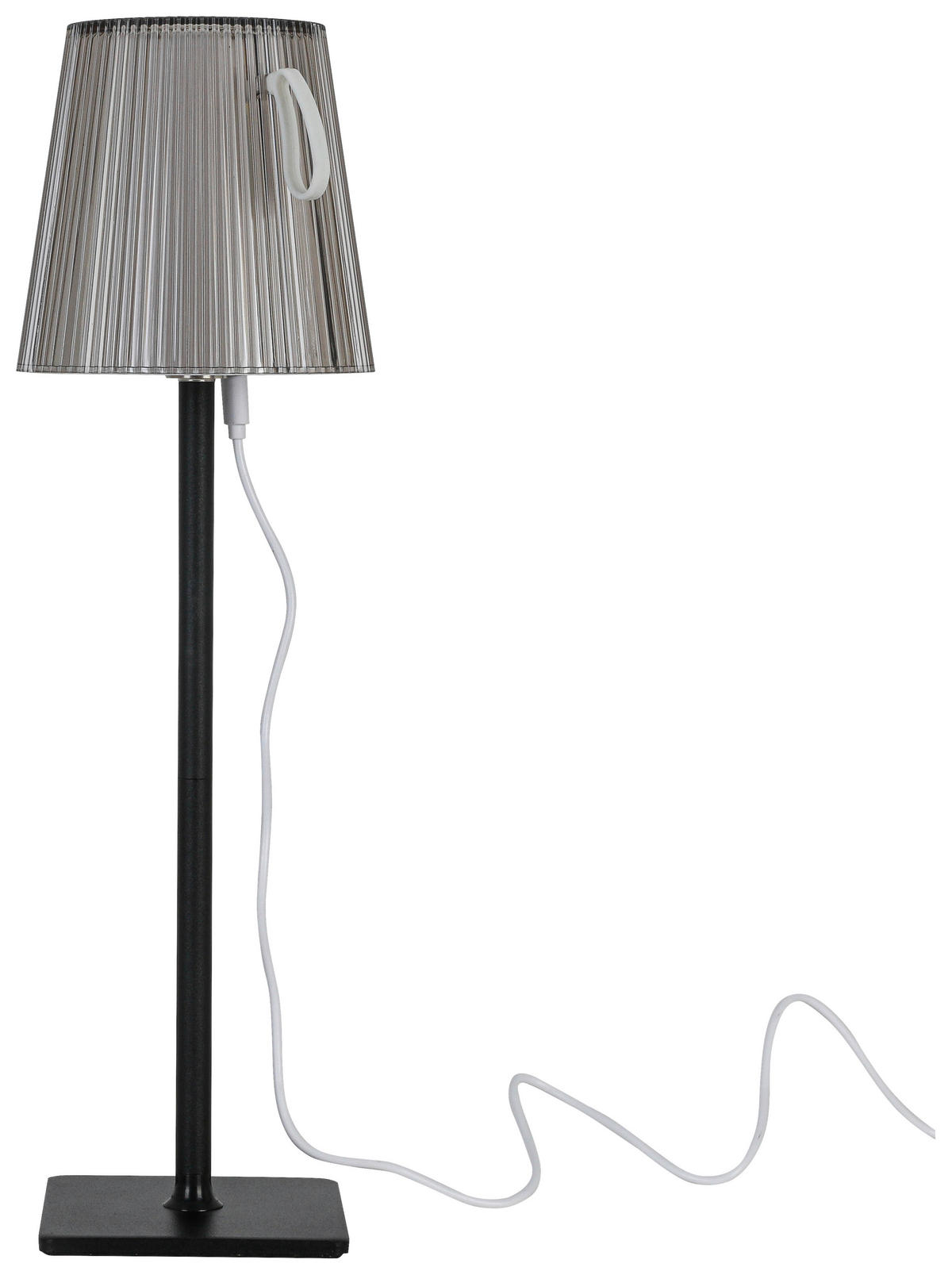 Tischleuchte anthrazit H/D: ca. 36x11 cm Akku-Tischleuchte_Rimini - anthrazit (11,00/36,00cm) - Nolo Lighting