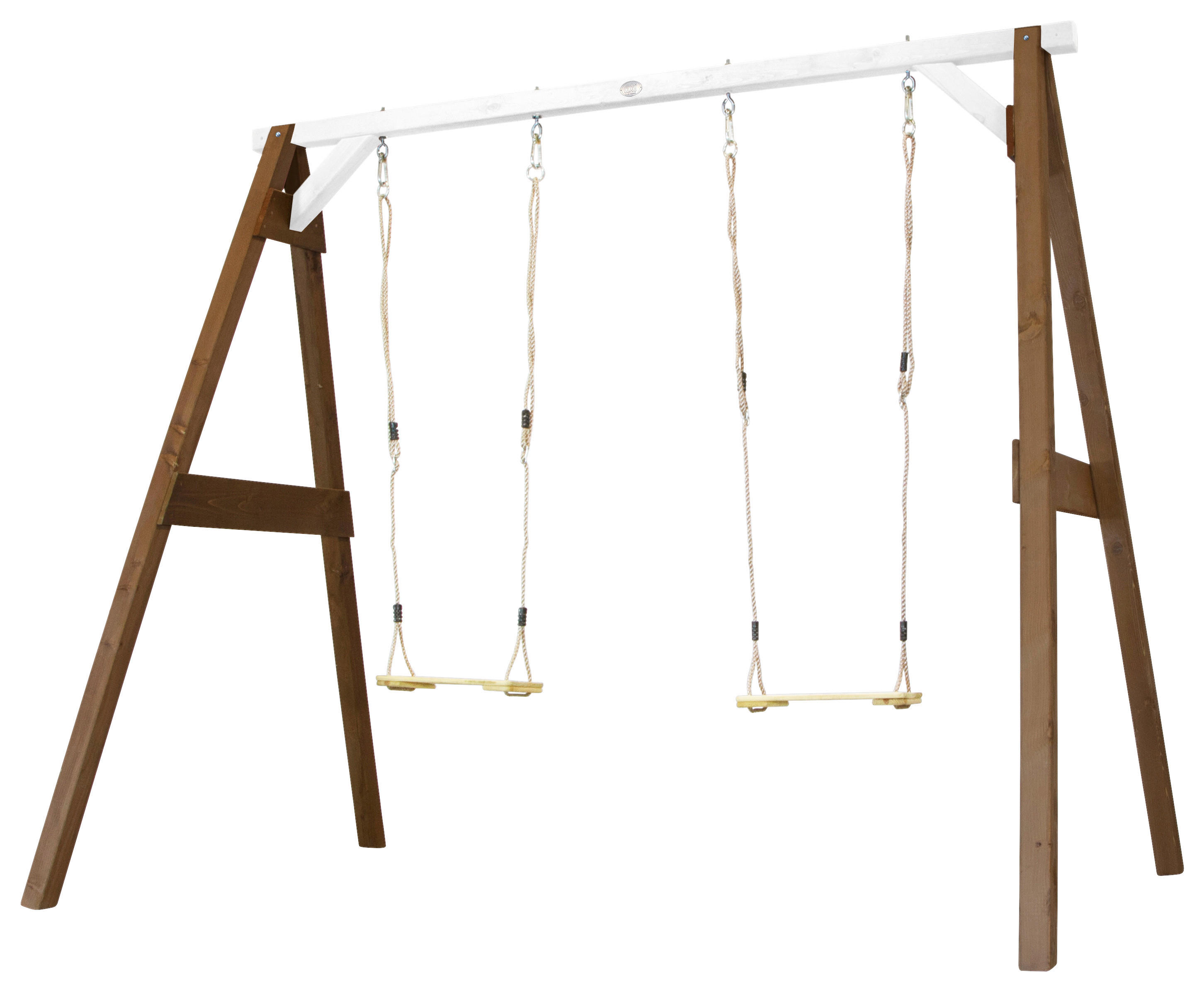 AXI Schaukel 4in1 SportsFun braun B/H/L: ca. 254x207x160 cm SportsFun - braun/weiß (160,00/254,00/207,00cm) - AXI