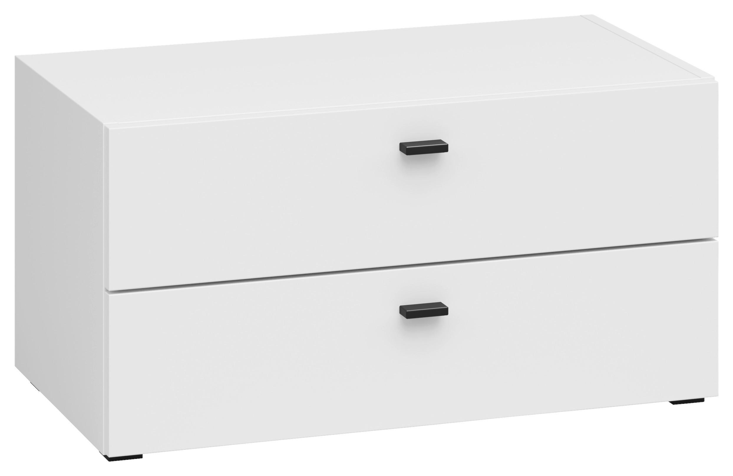Schubkastenkommode System 64 weiß matt B/H/T: ca. 64x32x35 cm System 64 - weiß (64,00/32,00/35,00cm)