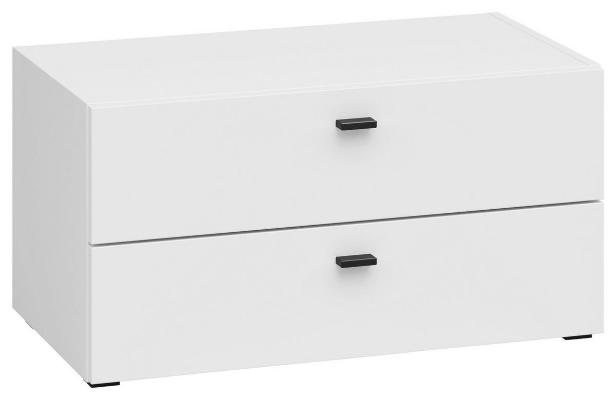 Schubkastenkommode System 64 weiß matt B/H/T: ca. 64x32x35 cm System 64 - weiß (64,00/32,00/35,00cm)