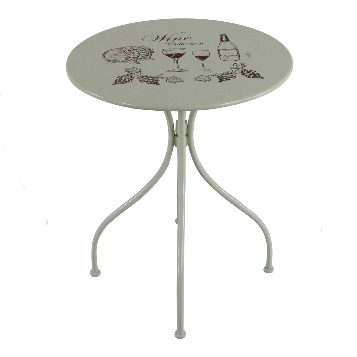 AXI Outdoor Living Bistroset Maxime rot Metall B/H/L: ca. 60x92x60 cm Maxime - rot/creme (60,00/60,00/92,00cm) - AXI Outdoor Living
