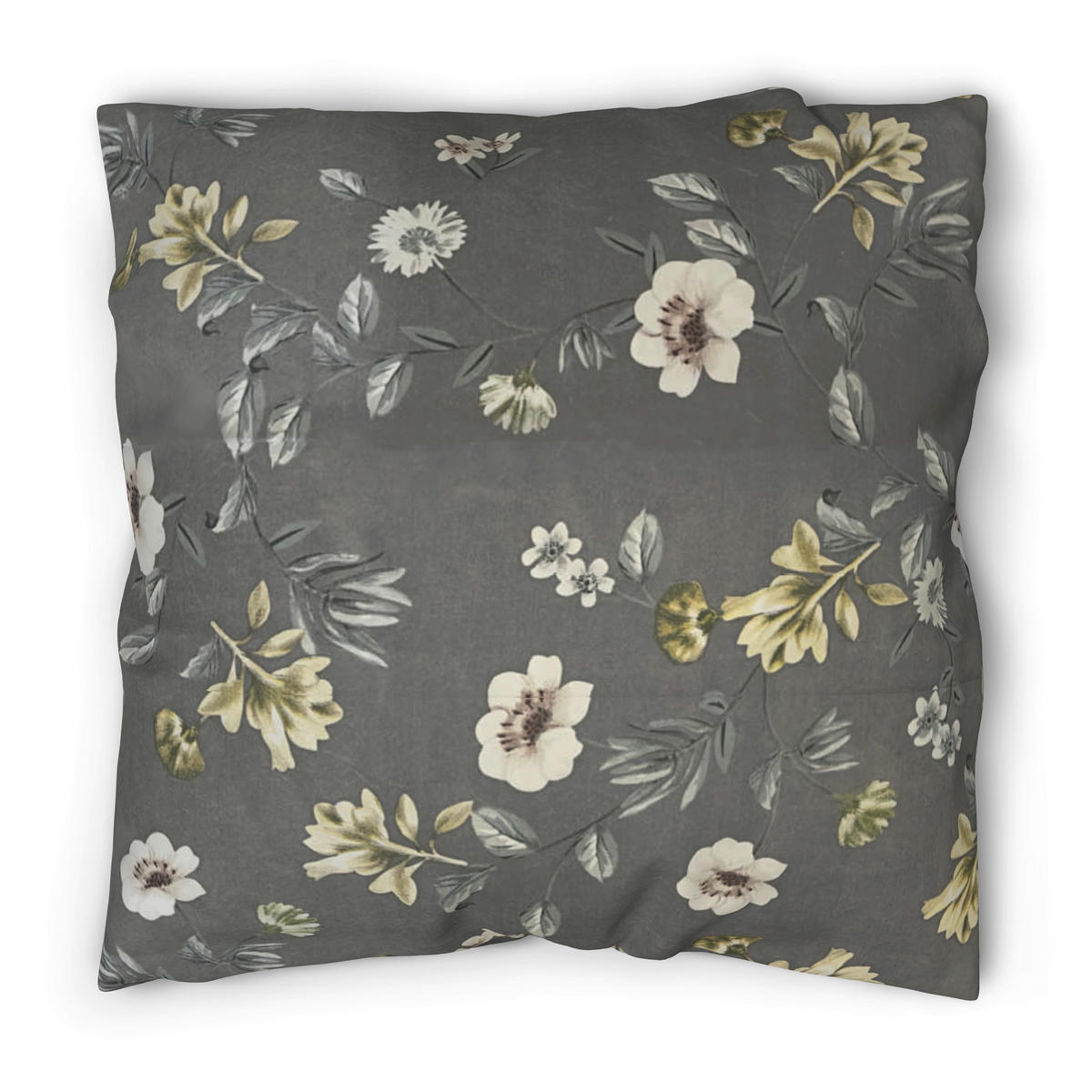 Microfaser Bettwäsche Bettwäsche_Microfaser Blumen - grau (135,00/200,00cm)