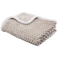 Tagesdecke Wabe Flanell Wabe - beige (200,00/230,00cm) - POCOline