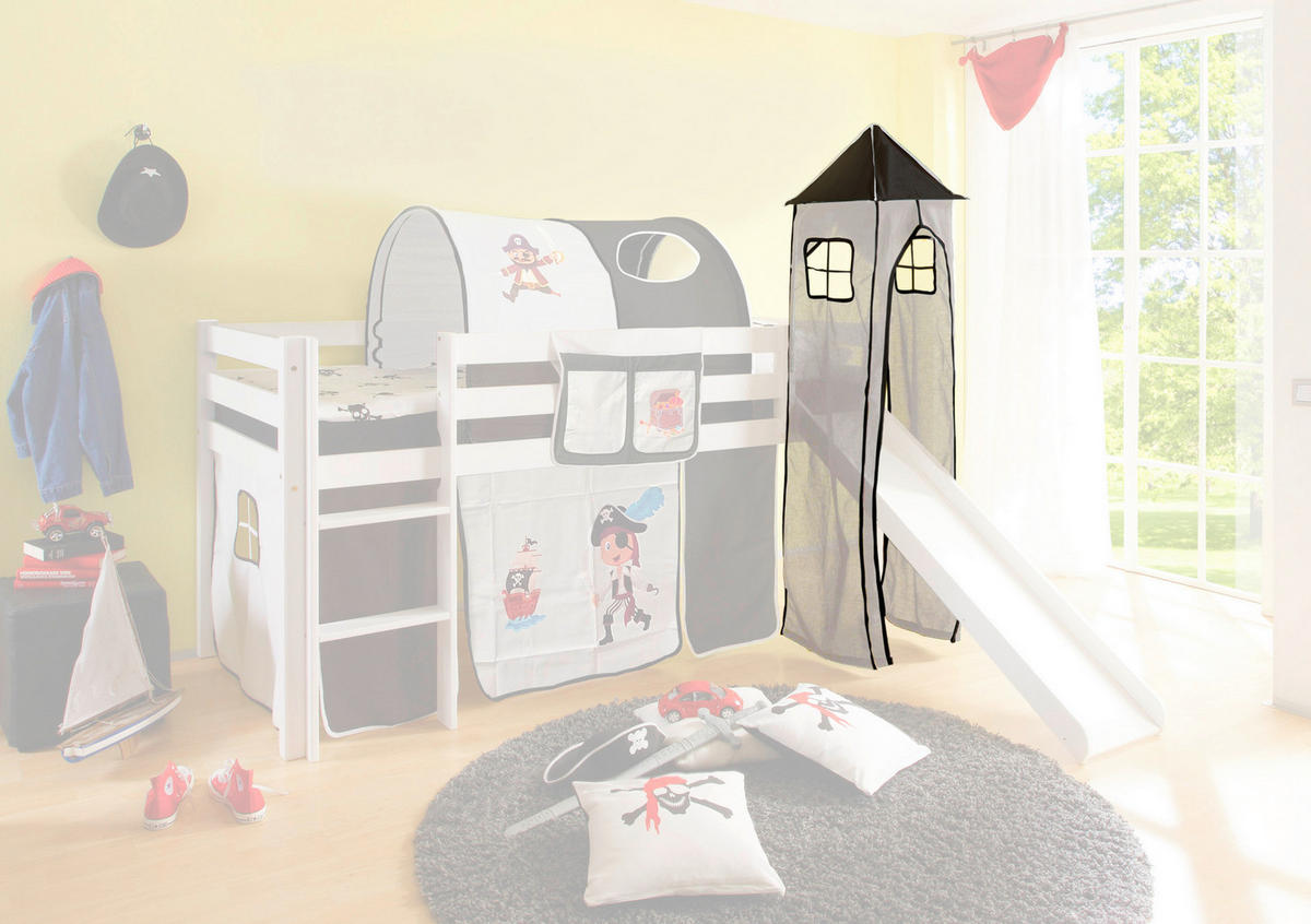 Turmgestell Seeräuber schwarz weiß Seeräuber - weiß/schwarz