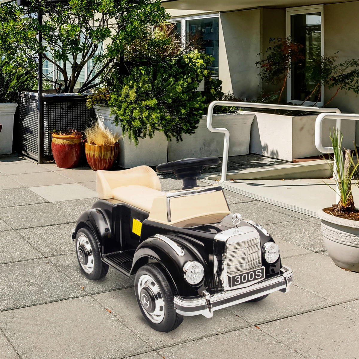 AIYAPLAY Kinder-Fahrzeug schwarz B/H/L: ca. 41,5x77,5x45 cm Rutschauto - schwarz (45,00/41,50/77,50cm) - AIYAPLAY