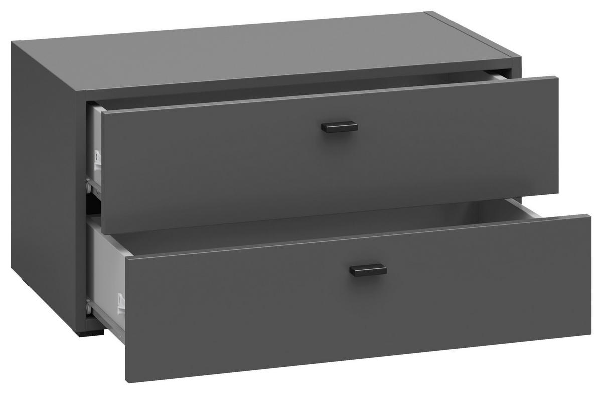 Schubkastenkommode System 64 anthrazit matt B/H/T: ca. 64x32x35 cm System 64 - anthrazit (64,00/32,00/35,00cm)