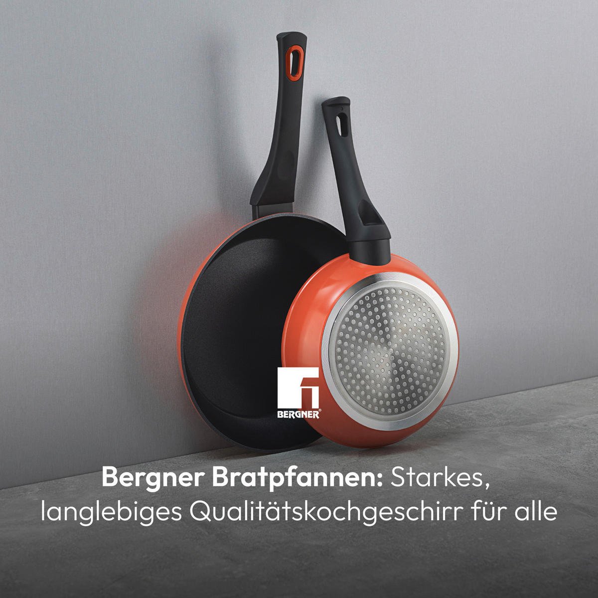 BERGNER Pfannenset CLASSIQUE rot Stahl CLASSIQUE - rot - BERGNER